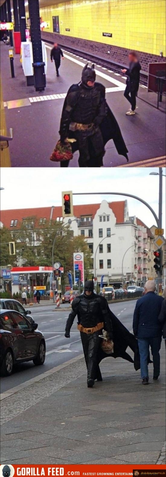 Batman prend le metro