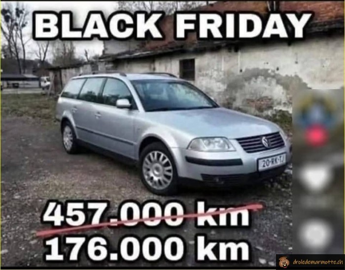 Black Friday voiture kilomètrage