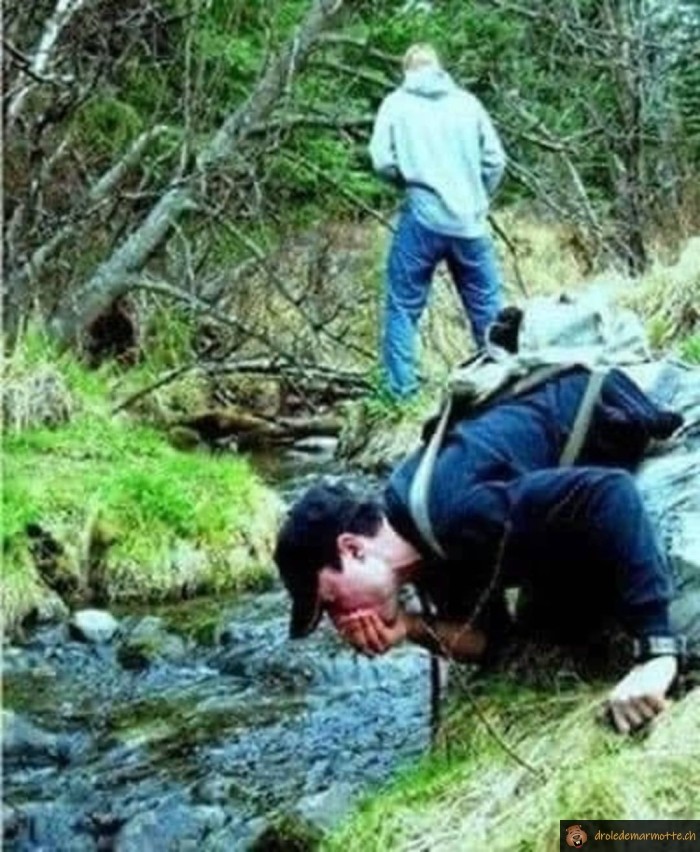 Boire l'eau de la rivière