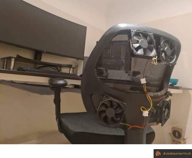 Chaise de bureau aérée