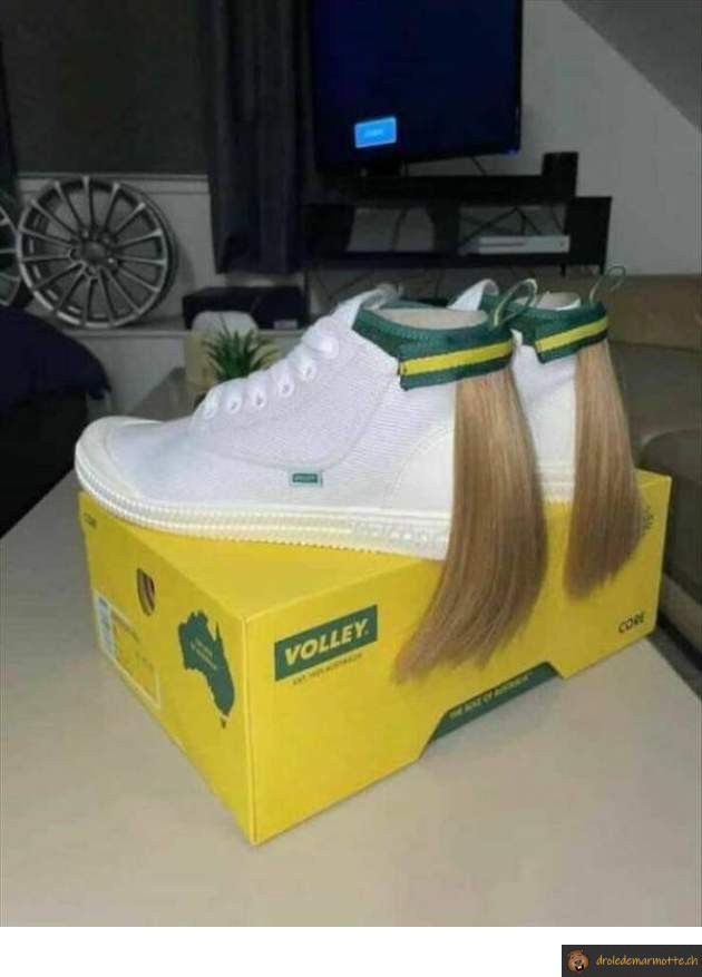 Chaussure mèche de cheveux