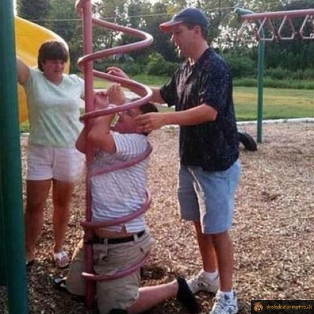 Coincé dans jeu pour enfant