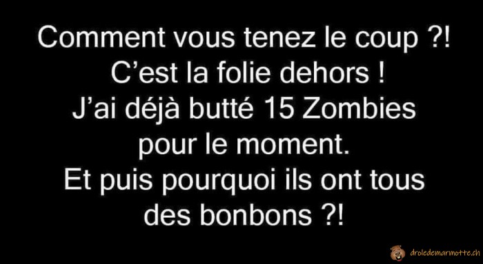 Comment vous tenez le coup pour halloween?