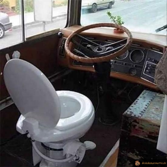 Conduire au wc, un rêve