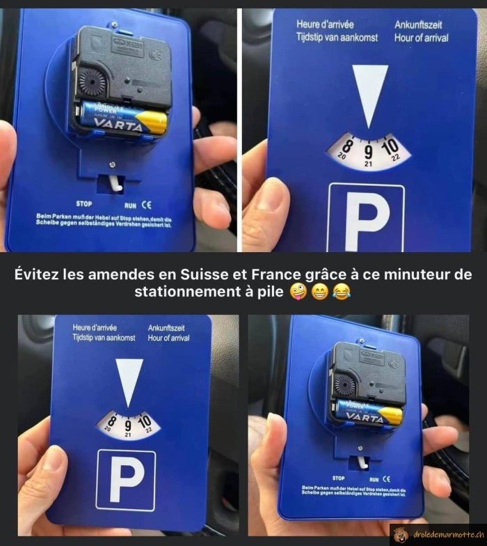 Disque parking astuce anti-amende