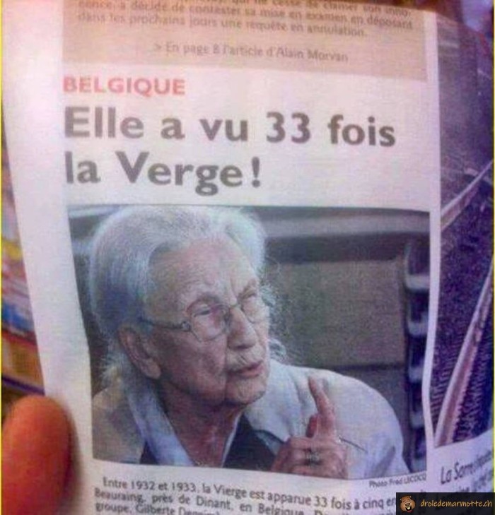 Elle a vu quoi?