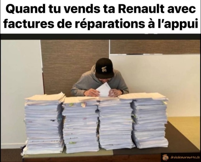 Factures de réparation Renault