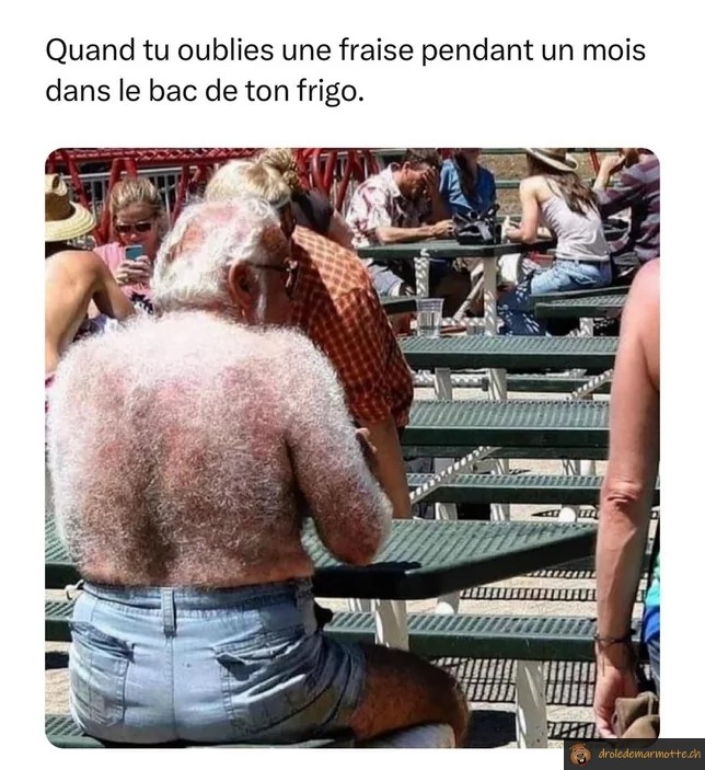 Fraise pourrie dans le frigo