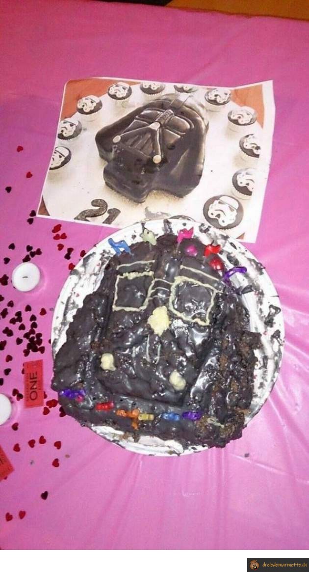 Gateau dark vador