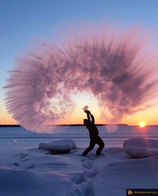 L'eau chaude en hiver
