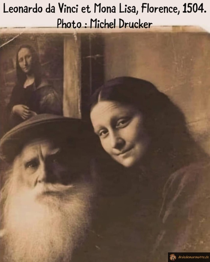Leonard de Vinci et Mona Lisa