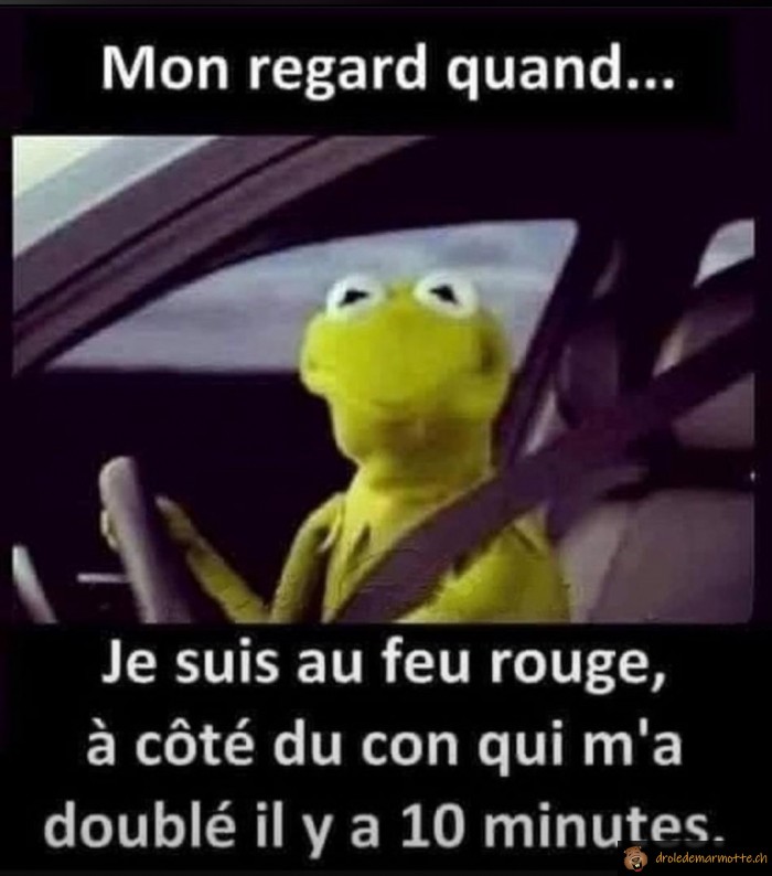 Mon regard au feu rouge
