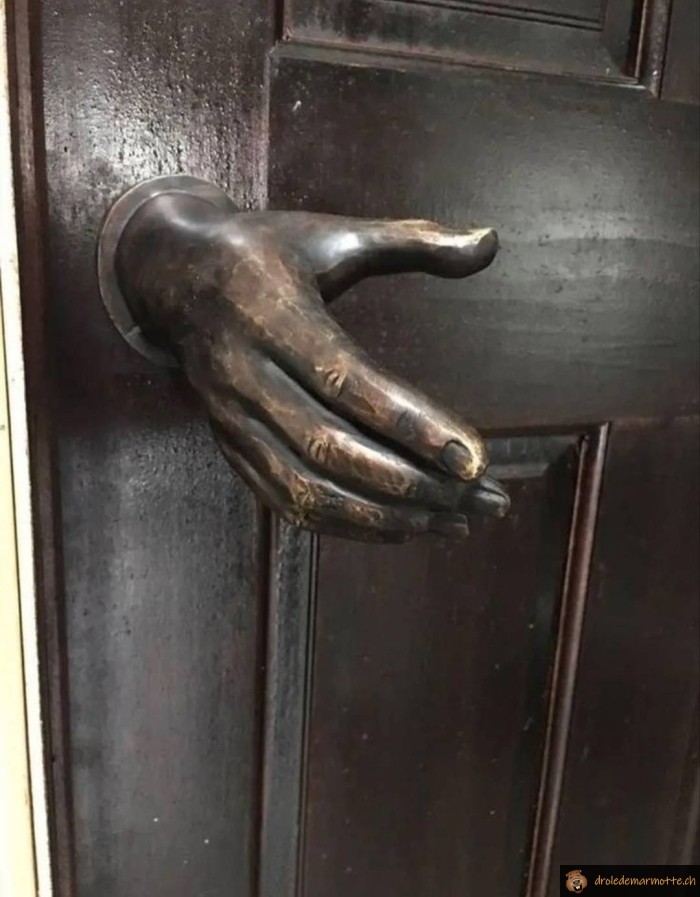 Poignée de porte main