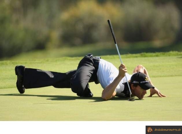 Position du golfeur