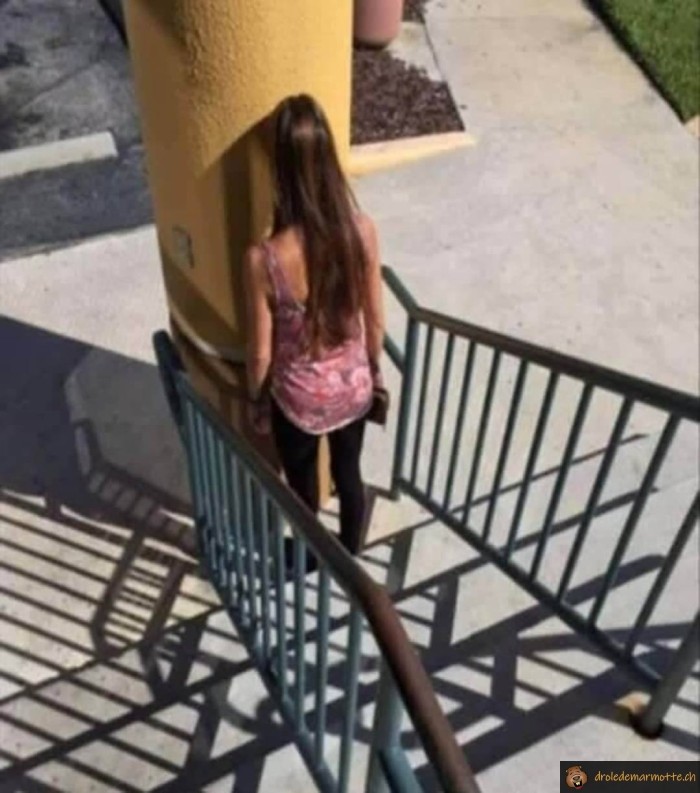 Poteau dans escalier