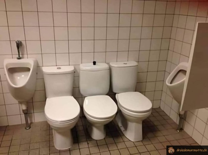 Pour aller au wc en groupe