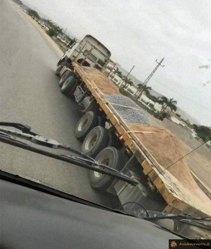Protection camion sable