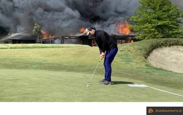 Quand tu aimes trop le golf