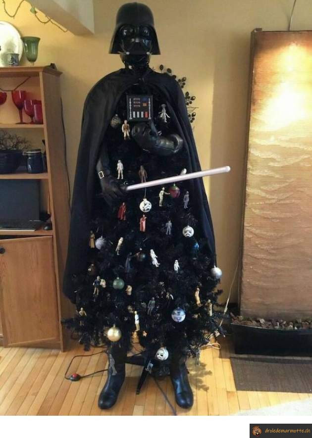 Sapin Vader pour fan de Star wars