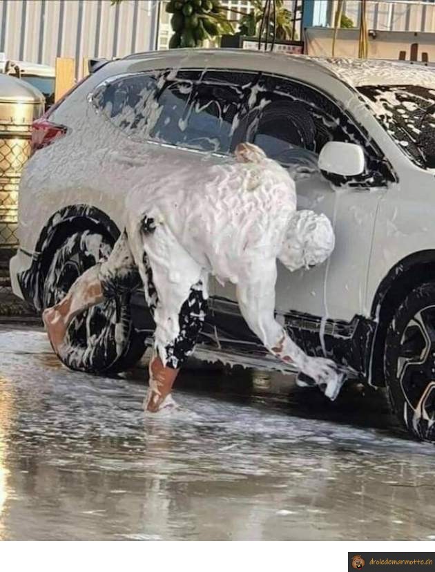 Se laver avec sa voiture