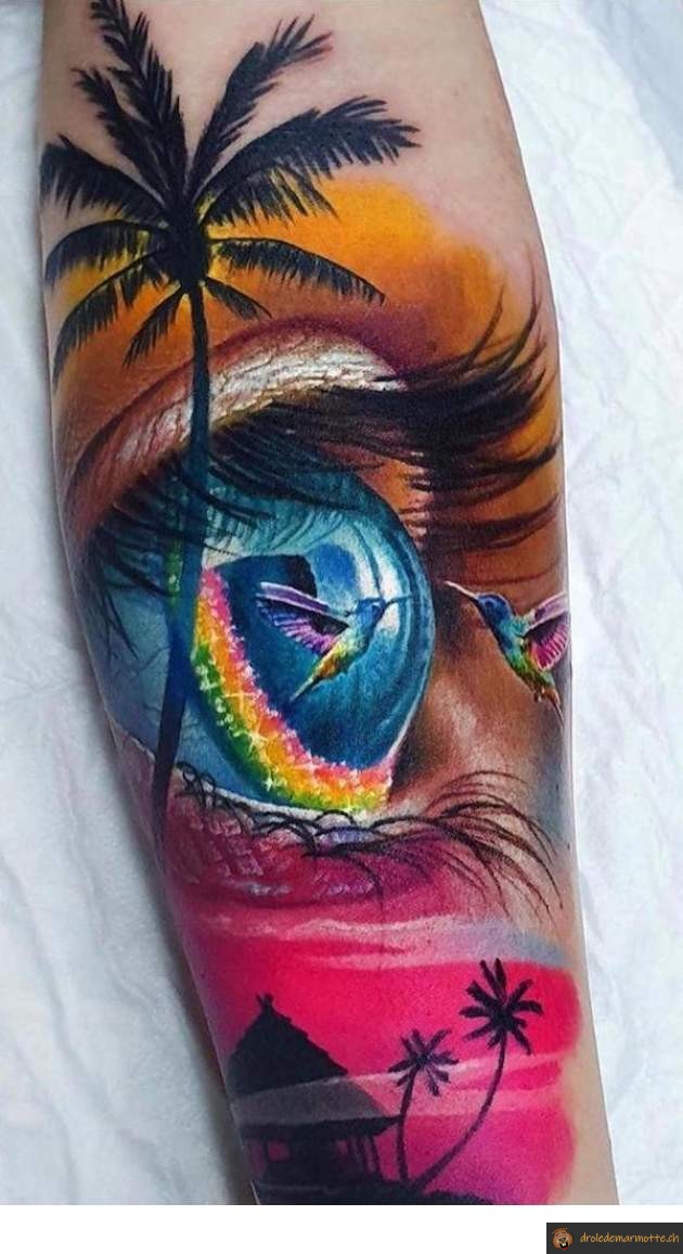 Tatouage oeil colibri