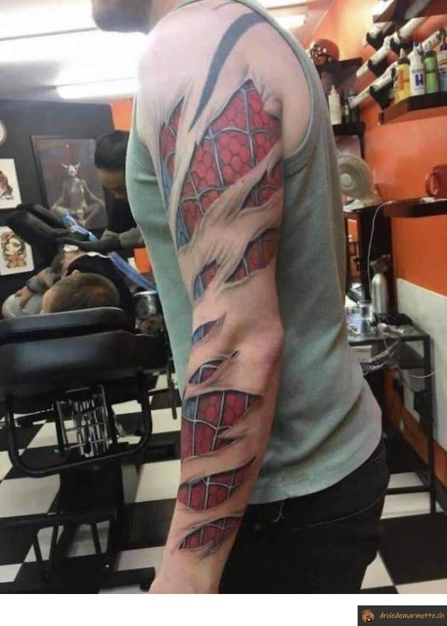 Tatouage spiderman