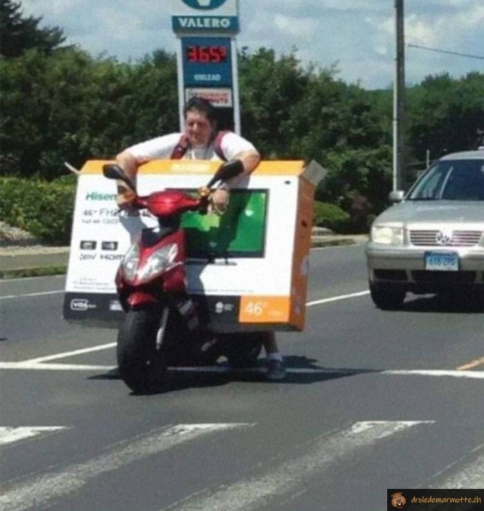 Télévision en scooter