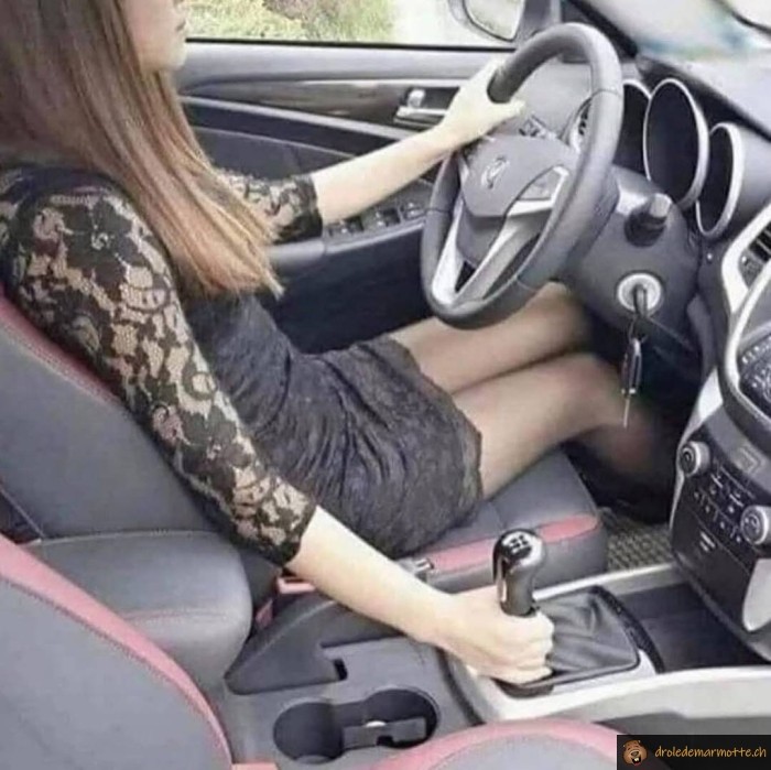 Tenir fermement le pommeau de vitesse