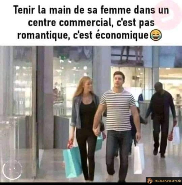 Tenir la main de sa femme