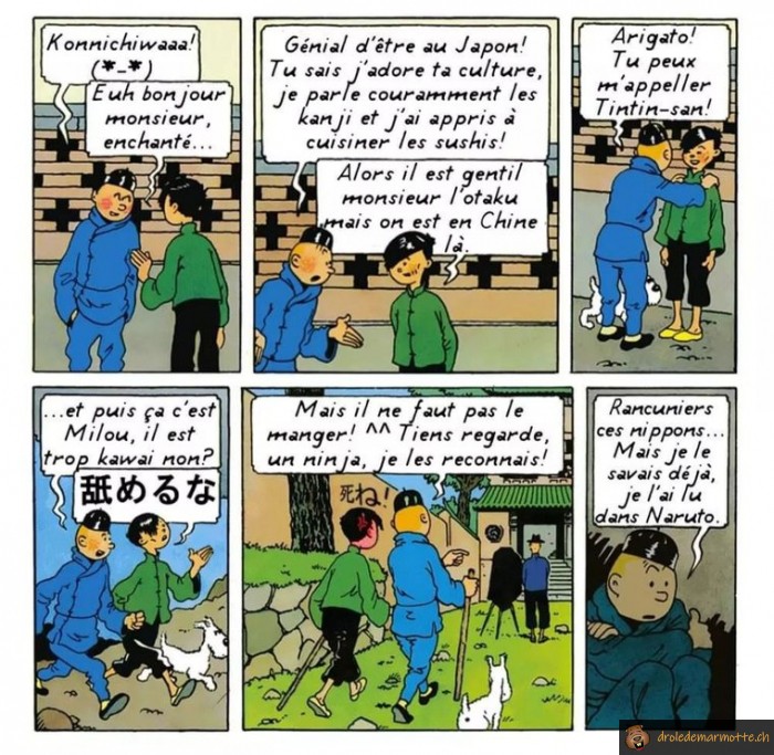 Tintin JO en Chine
