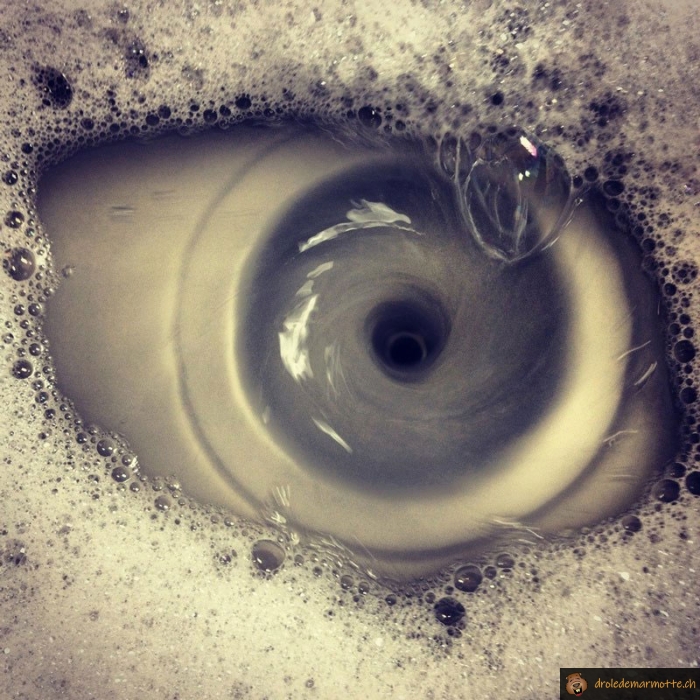 Un oeil dans l'evier