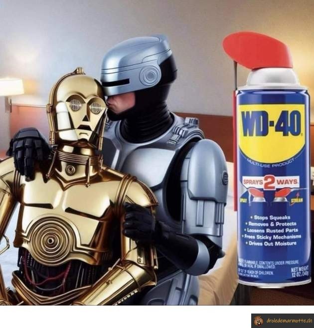 wd40 pour les robots