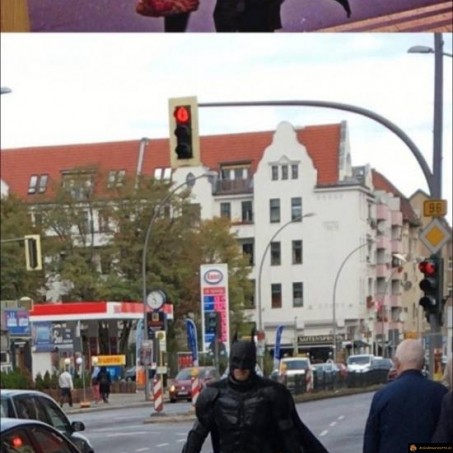 Batman prend le metro