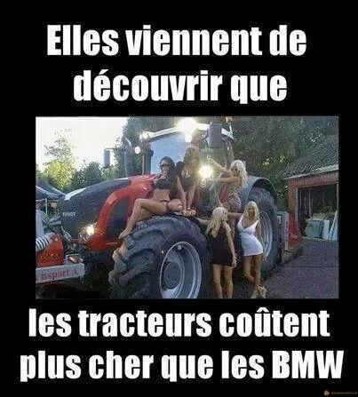 BMW vs tracteur