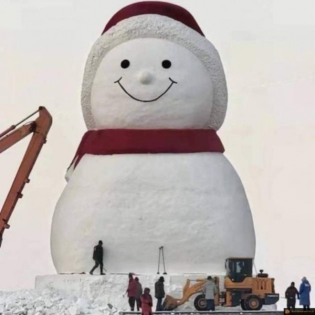 Bonhomme de neige géant