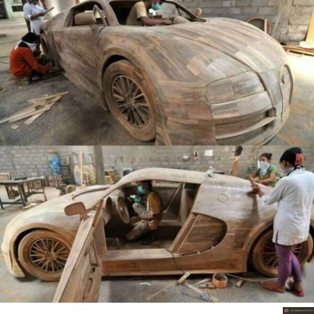 Bugatti en bois