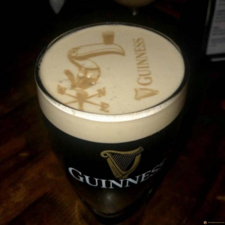 Guinness sur la mousse