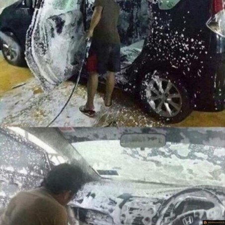 Laver sa voiture à fond!