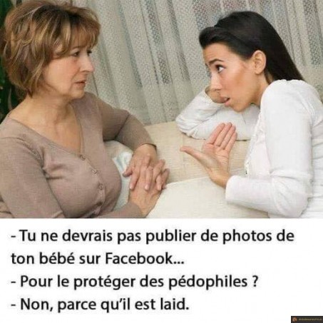 Pas publier de photos de bébé sur Facebook