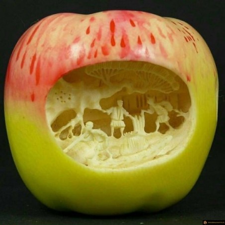 Sculpture de pomme