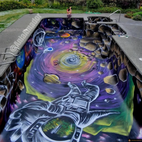 Street art piscine