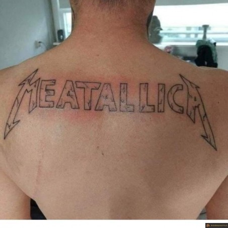 Tatouage Metallica raté