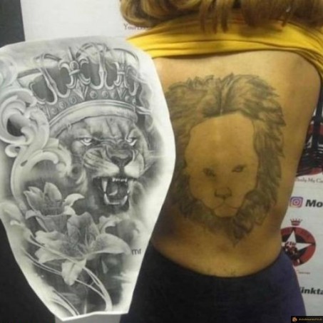 Tattoo de Lion ultra realiste