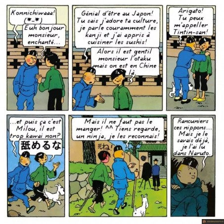 Tintin JO en Chine