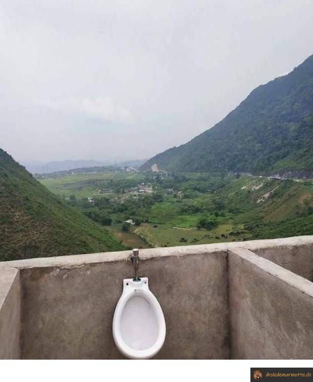 C'est ce qu'on appelle: A pee with a view