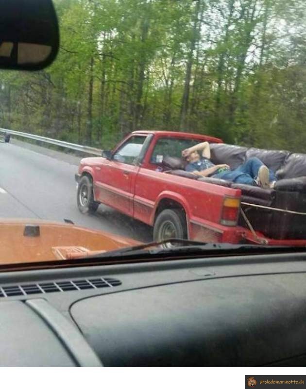 Dormir dans un pickup