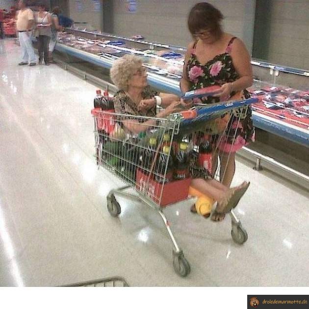 Faire les courses avec mamie
