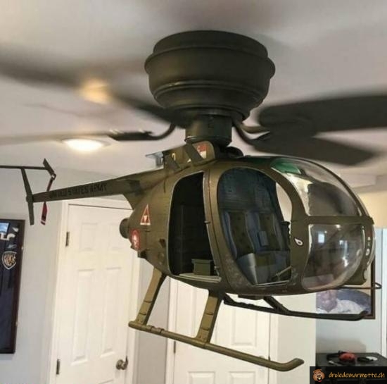 Helicoptère dans le salon