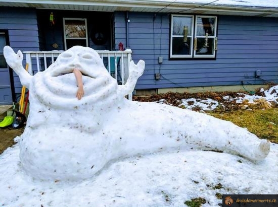 Jabba le Hutt de neige