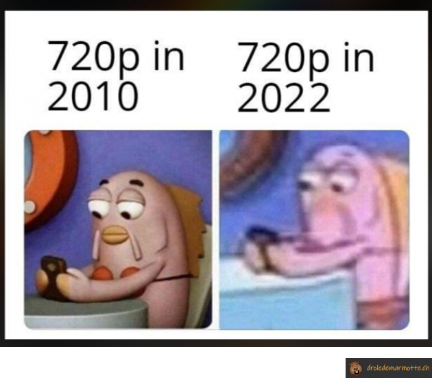 La 720p au fil des années